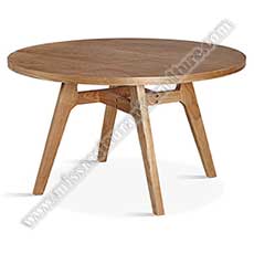 round wood dining tables_ash wood round dining tables_wood restaurant tables 1006