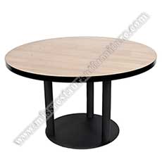 restaurant round MDF tables_MDF round dining tables_wood restaurant tables 1103