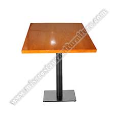 bistro square dining tables_fast food MDF square tables_wood restaurant tables 1209