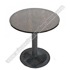 plywood round cafe tables_coffee room laminate tables_wood restaurant tables 1219