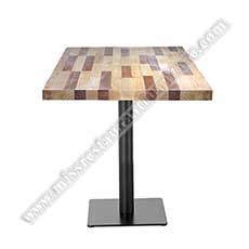 square splice wood tables_durable cafeteria square tables_wood restaurant tables 1225