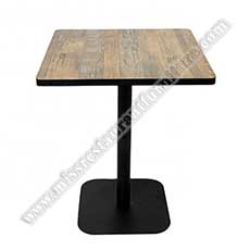 retro square dining tables_fireproof dining room tables_wood restaurant tables 1231