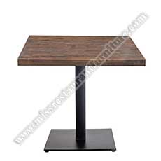 retro wood cafeteria tables_retro square dining tables_wood restaurant tables 1234