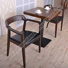 Nordic wood chairs and table_wood arm chairs and table set_restaurant table and chairs 3009