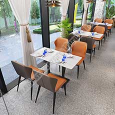 restaurant table and chairs 3018_marble dining table and chairs_modern marble table and chairs set
