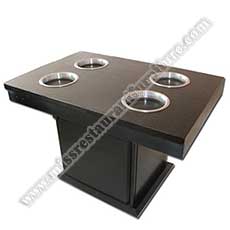black stone bbq table_fast food hot pot table_marble hot pot tables 4211