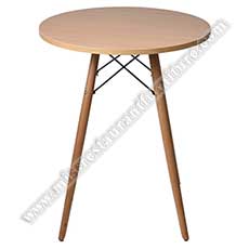 coffee round high bar tables_modern wood high bar tables_restaurant bar tables 6009