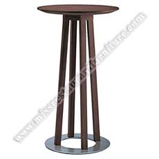 oak round high bar tables_restaurant wood high bar tables_restaurant bar tables 6019