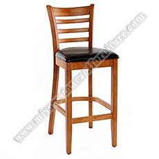 ash wood high bar stools_stripe back high bar stools_restaurant bar stools 6305