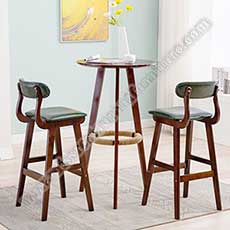 commercial bar table and chairs_modern wood high table and chairs_bar table and chairs set 6604