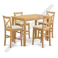 classic high table and chairs_wood high table and chairs set_bar table and chairs set 6606
