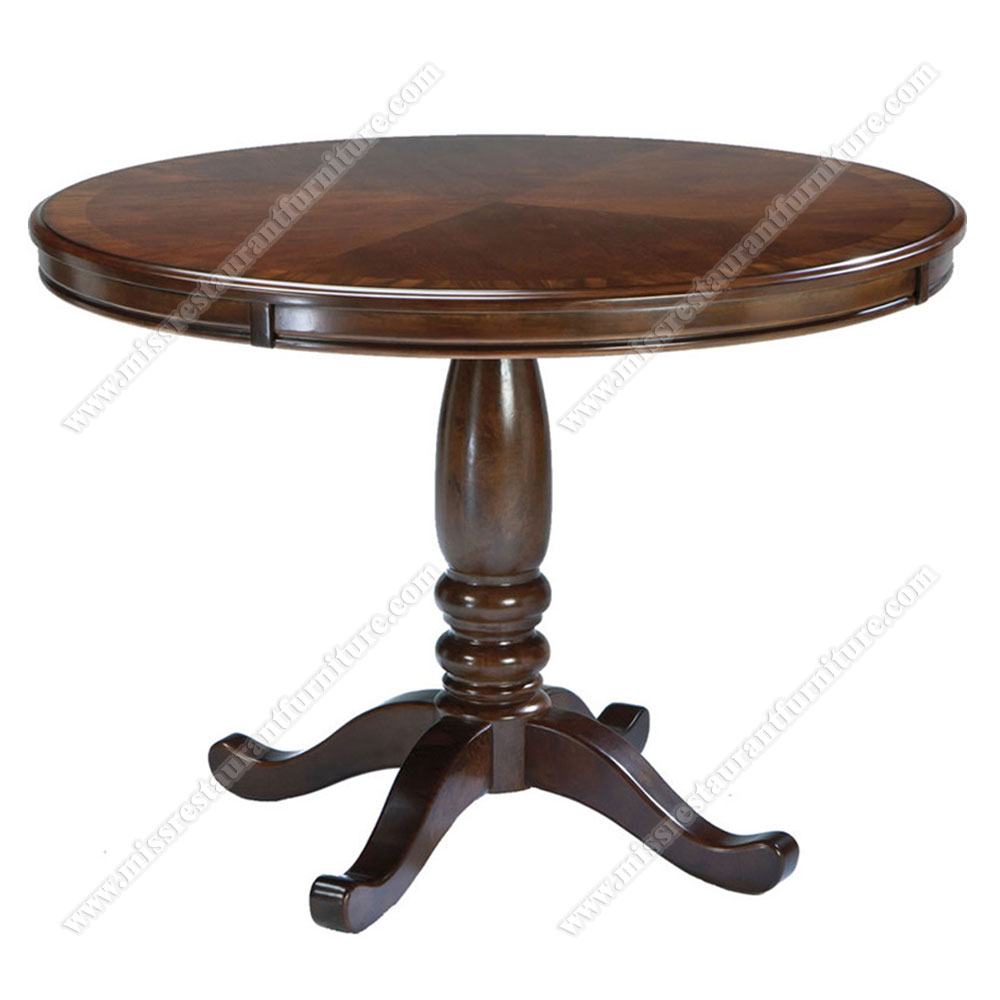 Hot sale french style wooden antique coffee round tables classic european style rustic solid wood round coffee tables, wood restaurant tables 1026