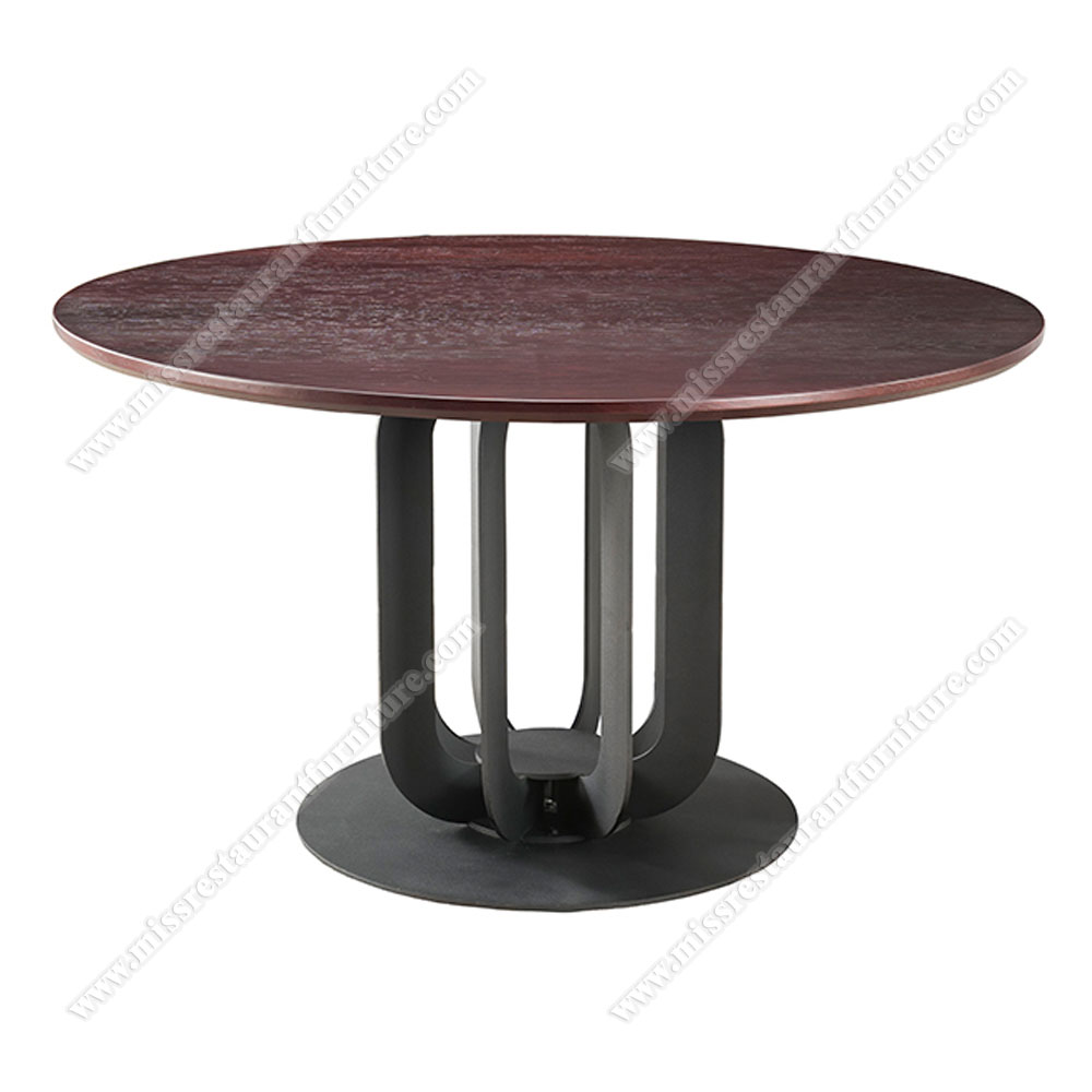 New modern designs round coffee tables walnut color wooden dinning tables design for coffee room/restaurant, wood restaurant tables 1102