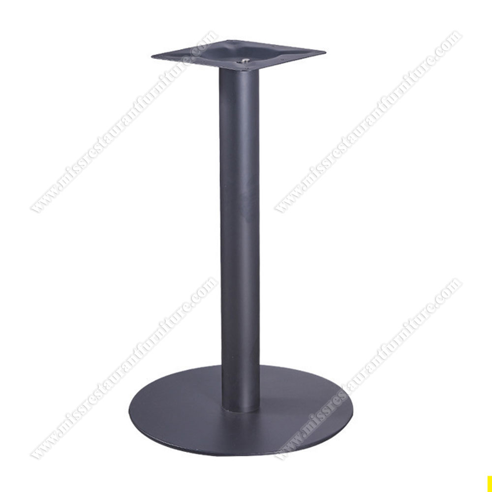 High quality iron round base diameter 40/45cm dining room table legs black iron round dining table legs, restaurant metal table base 1901