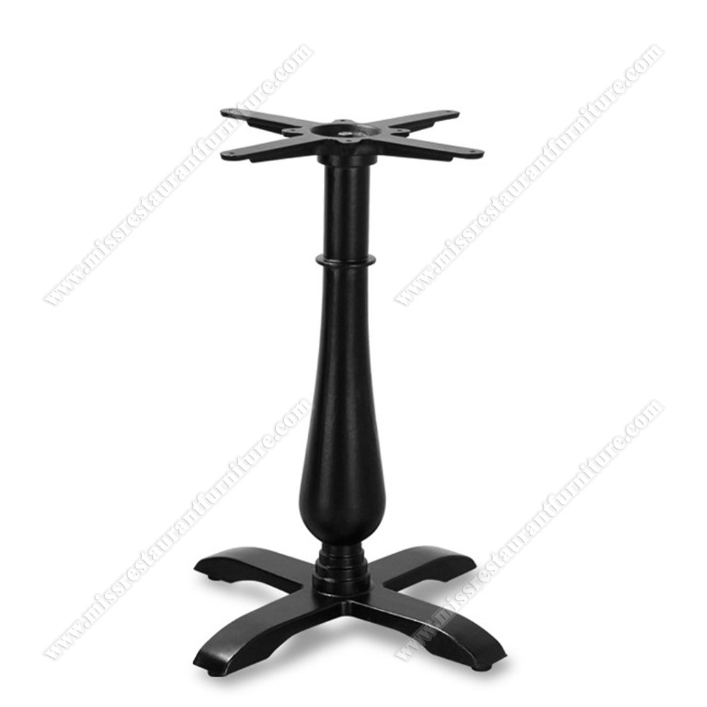 High quality 4 seat industrial cross base cast iron table legs dining table iron industrial table legs, restaurant metal table bases 1917