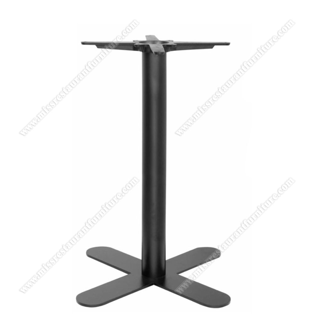 High quality cross iron base black metal table legs cheap iron black color cross base metal tablee legs, restaurant metal table bases 1920