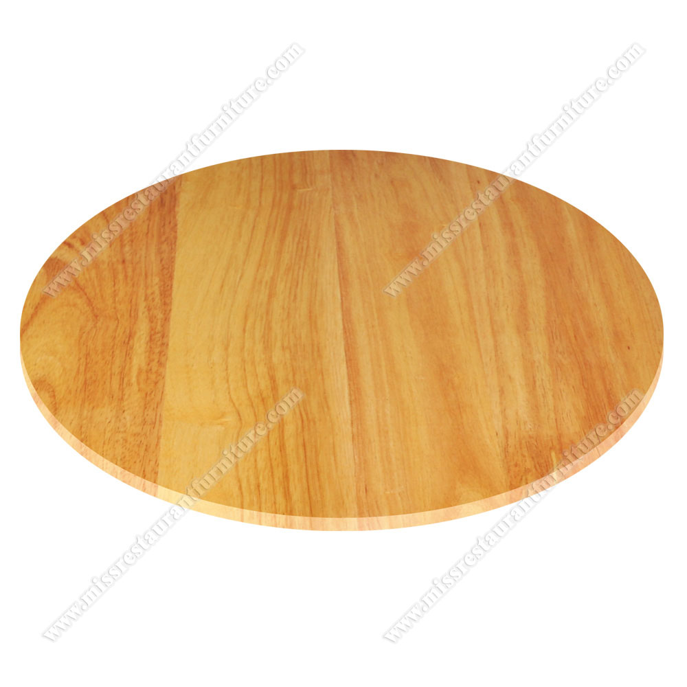 High quality round restaurant wood table top used round fast food dining solid wood tabletops, solid wooden restaurant table top 1972