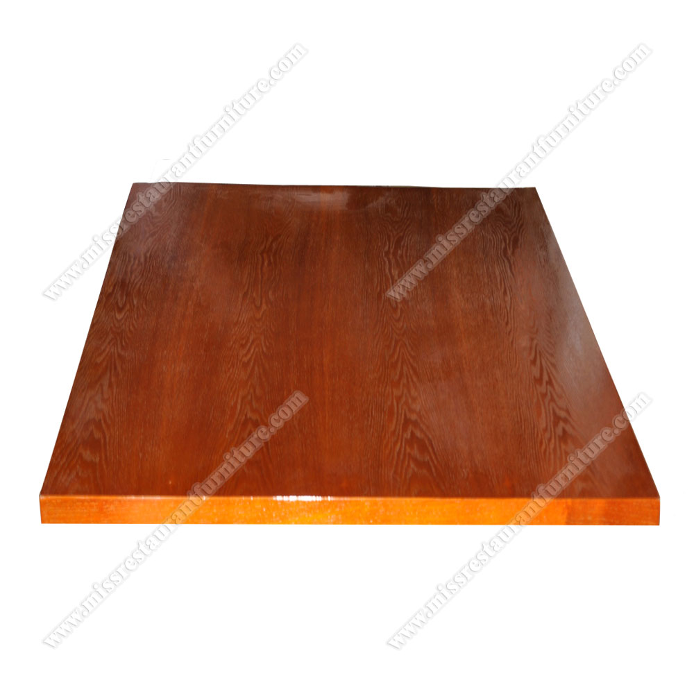 Classic vintage plywood with veneer square slab dark birch veneer grain restaurant table top slab, plywood with laminate veneer restaurant table top 1995