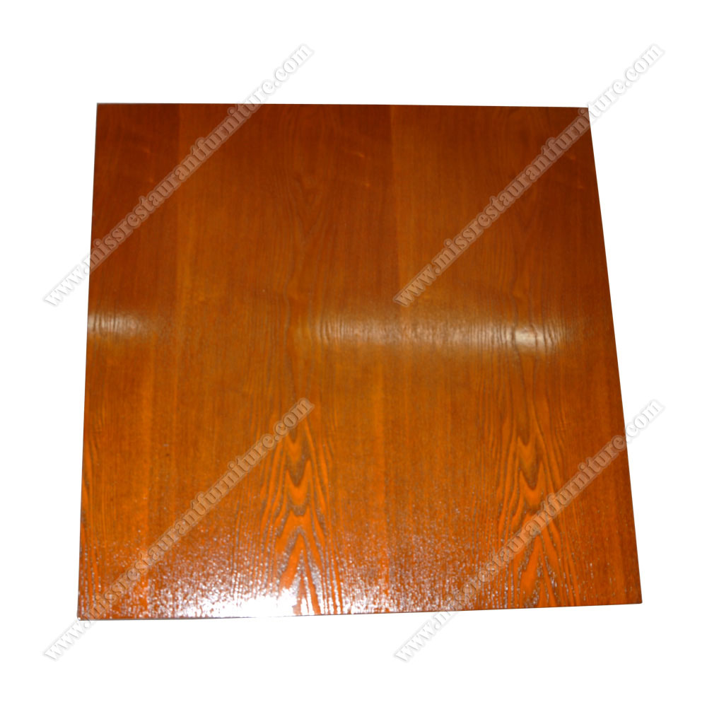 Wholesale square laminate 31.5inch cheap restaurant table tops slab melamine square dining tabletops, plywood with laminate veneer restaurant table top 1998