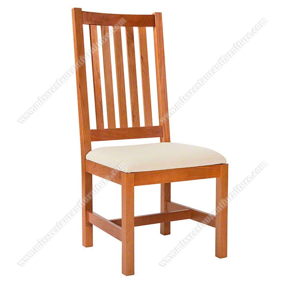 Antique wood high back leather covered wooden leg dining room restaurant chairs, solid wood restaurant chairs 2009