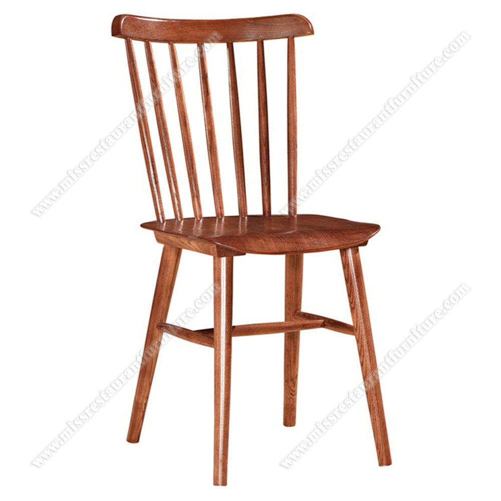 Cheaper classic natural wood cafeterial/dining room wood windsor chairs for restaurant, solid wood restaurant chairs 2021