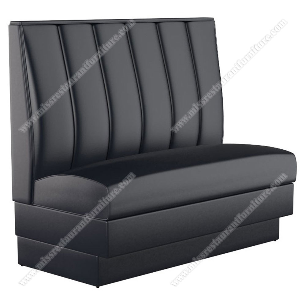Coffee shop black booth furniture l shaped diner booth restaurant seating booths from China factory, leather restaurant booth seating 5015